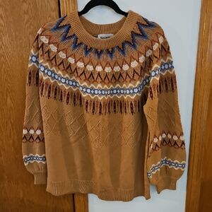 Savanna Jane Multicolor Patterned Sweater